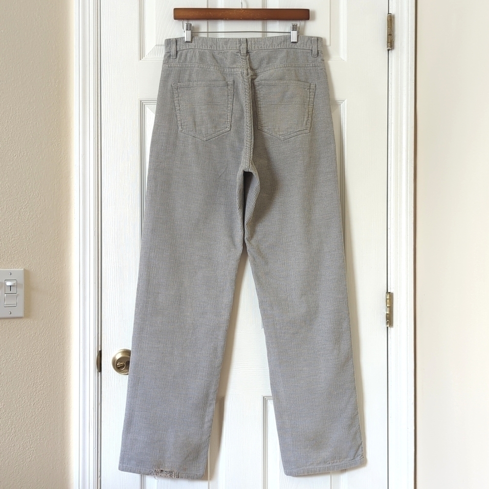 DKNY Jeans Y2K Vintage Classic Corduroy Relaxed Fit Straight Leg Pants Gray 34 - Picture 5 of 14